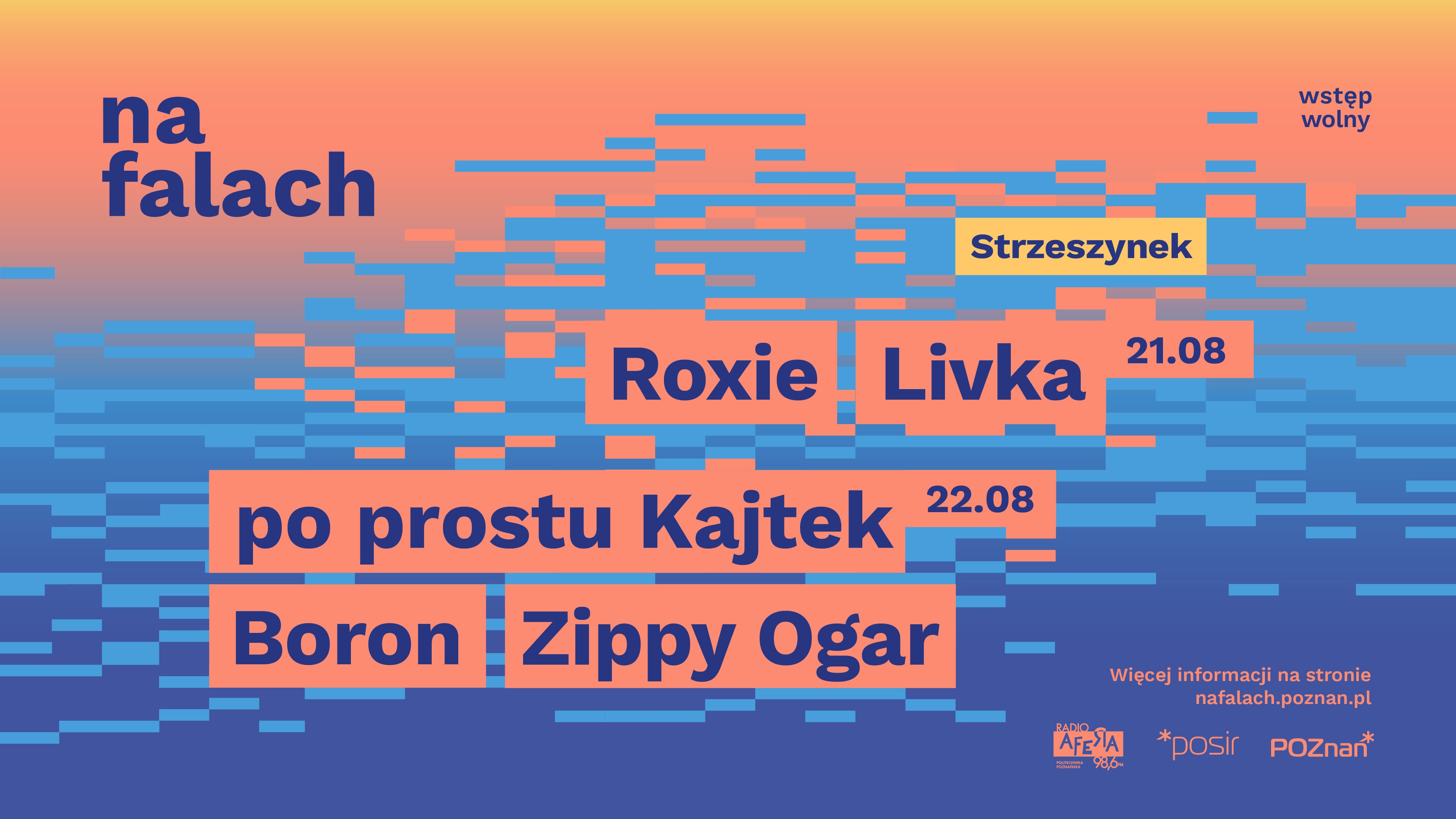 Grafika promująca koncerty NaFalach