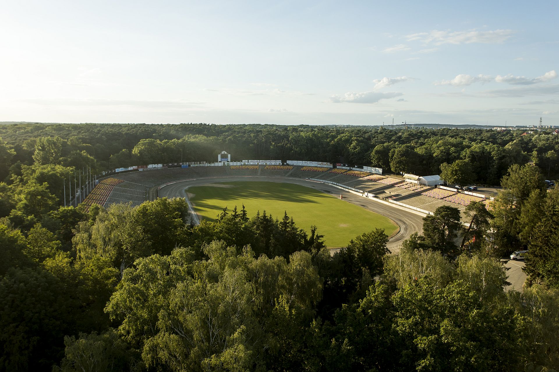 Stadion Żużlowy - widok z lotu ptaka