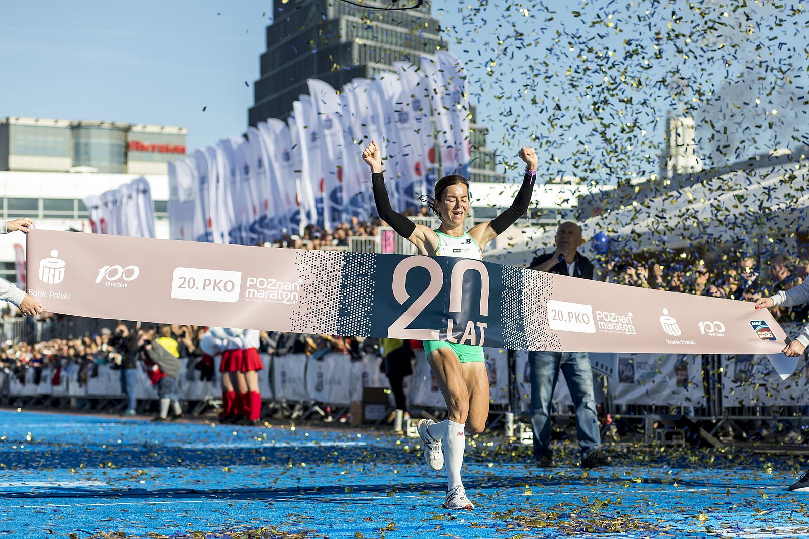 Monika Stefanowicz - zwyciężczyni 20. Poznań Maratonu (fot. Adam Ciereszko)