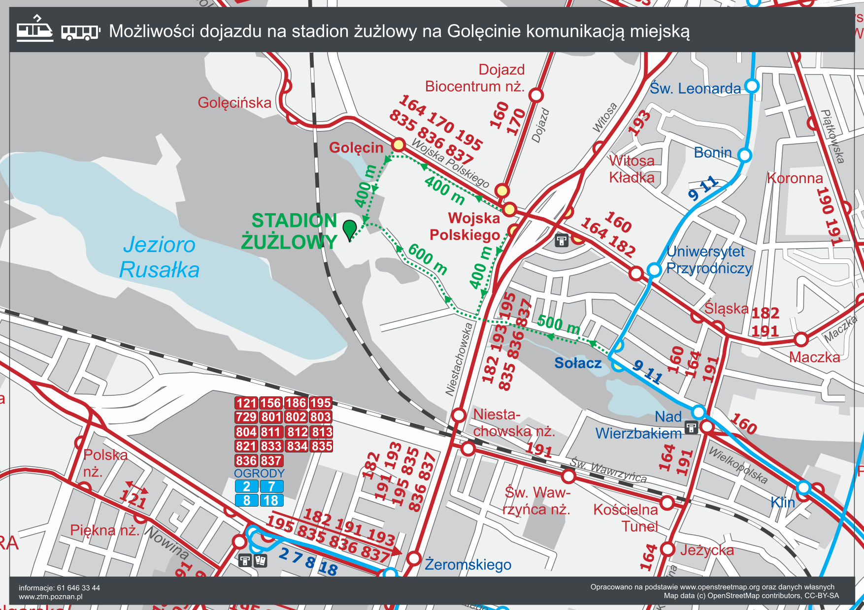 Mapka okolic Golęcina 1