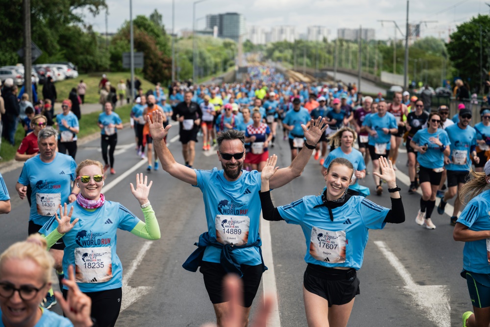fot. Bartek Wolinski Uczestnicy na trasie Wings for Life World Run