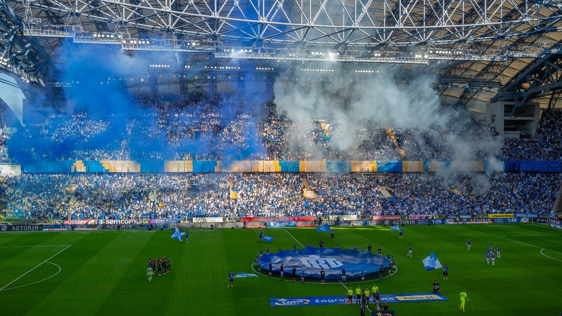 Enea Stadion podczas meczu Lecha Poznań