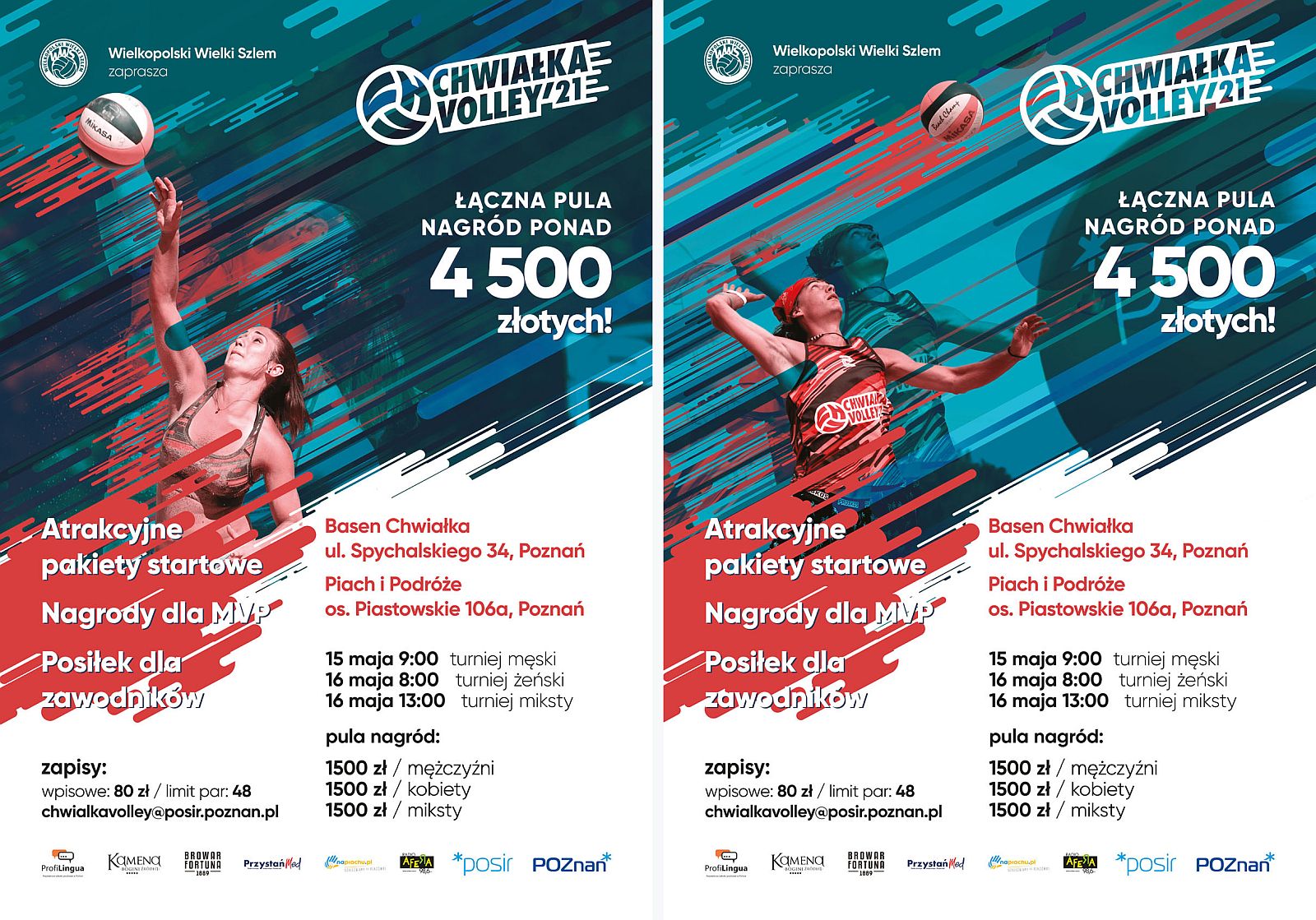 Chwiałka Volley 2021 - plakaty