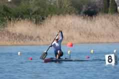  Kajakarze na torze regatowym Malta w trakcie regat im. Rafała Piszcza w Poznaniu