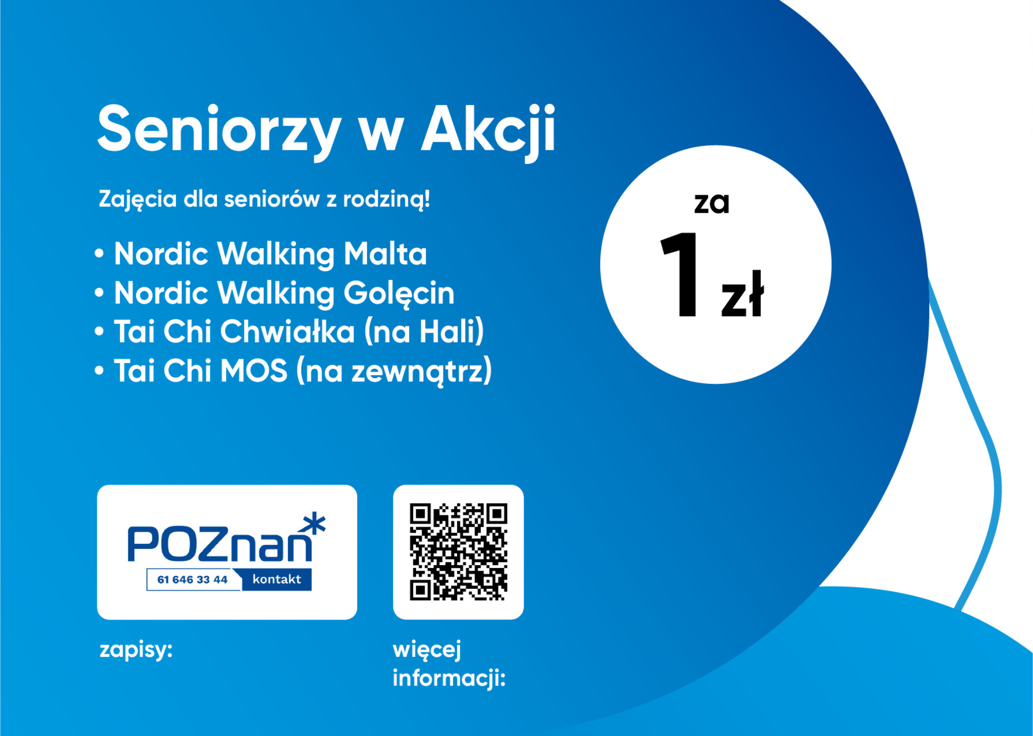 Infografika Seniorzy w akcji za 1 zł